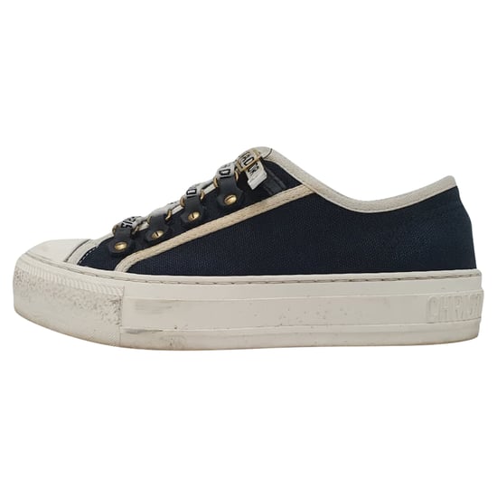 Dior Walk 'n' Dior Sneakers in Marineblauwe Katoen - Image 4