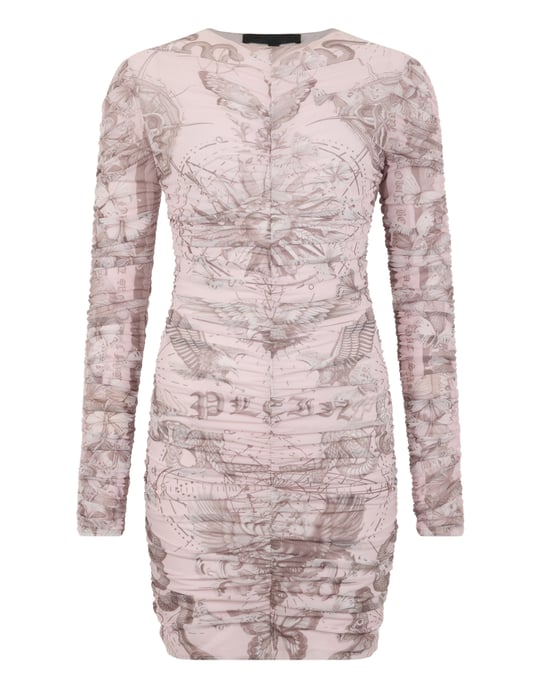 Wrinkled Mini Dress Butterfly Tattoo - Image 1