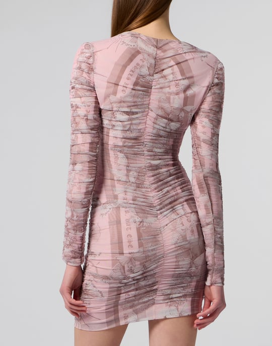 Wrinkled Mini Dress Butterfly Tattoo - Image 5