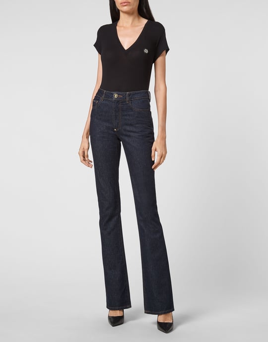 Jeans Flare Fit Skull - Image 3
