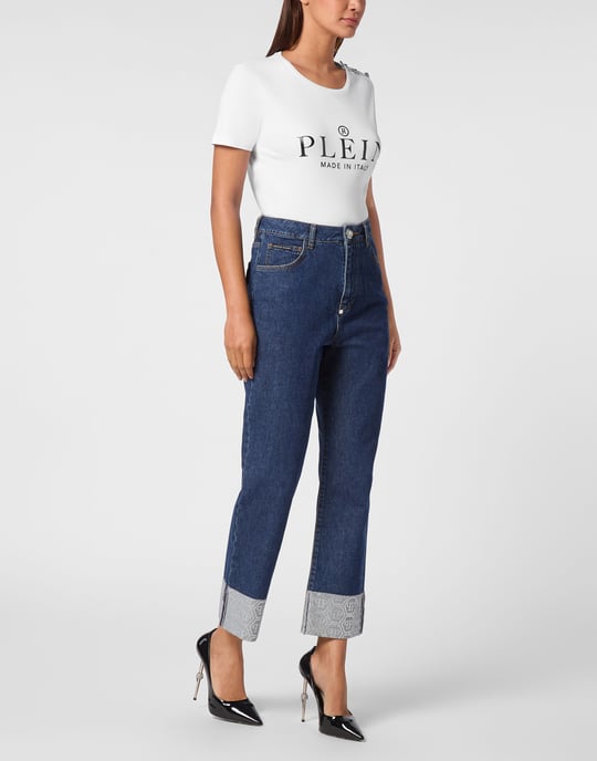 Denim Broek Losjes Monogram - Image 4