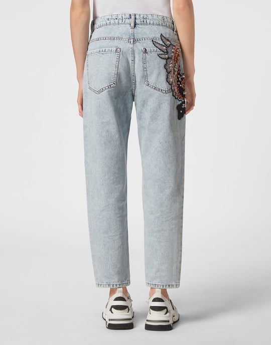 Jeans Mom Pasvorm Paisley - Image 5
