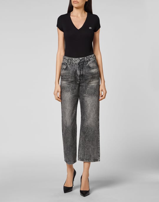 Denim Broek Losjes Iconic Plein - Image 4