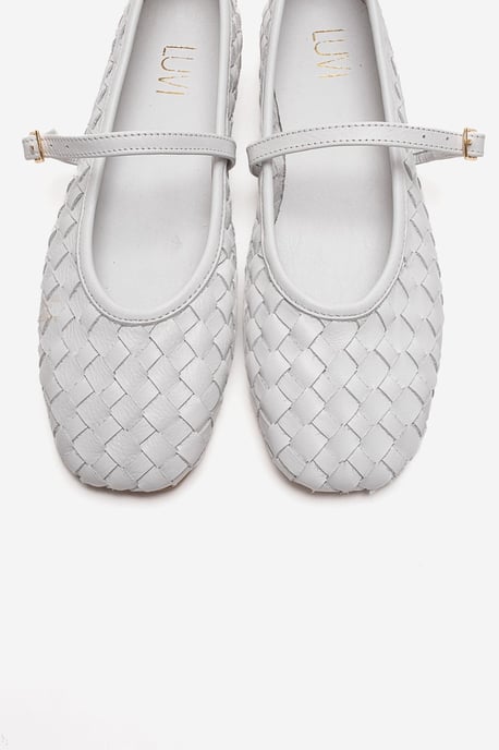 Yevora Leren Gevlochten Riem Ballerina - Image 2