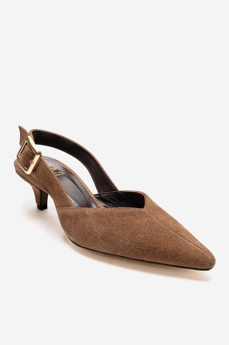 Dioris Leren Slingback Kitten Hak Pump - Image 3