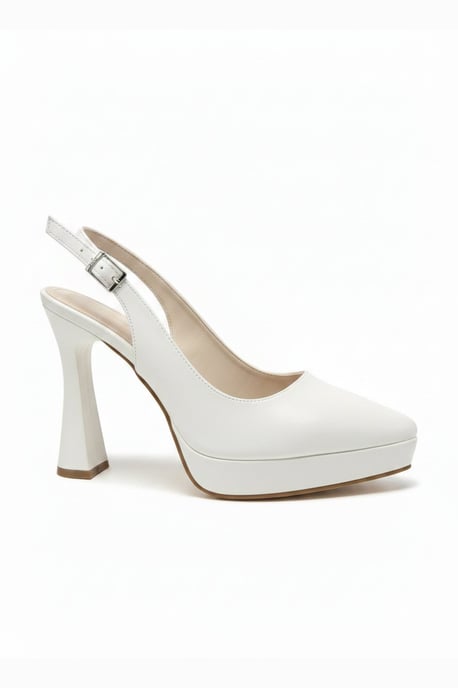 Corin Spitse Neus Slingback Bruidsplatform Pump - Image 2
