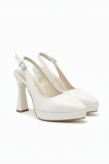 Corin Spitse Neus Slingback Bruidsplatform Pump - Image 5