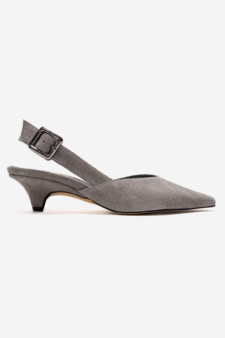 Dioris Leren Slingback Kitten Hak Pump - Image 4