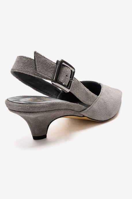 Dioris Leren Slingback Kitten Hak Pump - Image 5