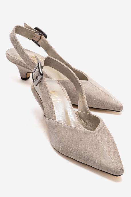 Dioris Leren Slingback Kitten Hak Pump - Image 1