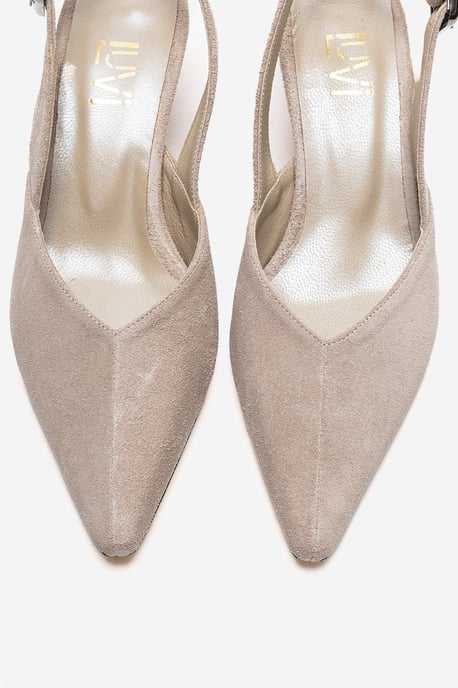Dioris Leren Slingback Kitten Hak Pump - Image 2