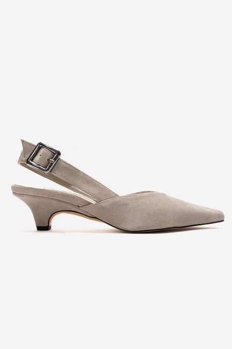 Dioris Leren Slingback Kitten Hak Pump - Image 4