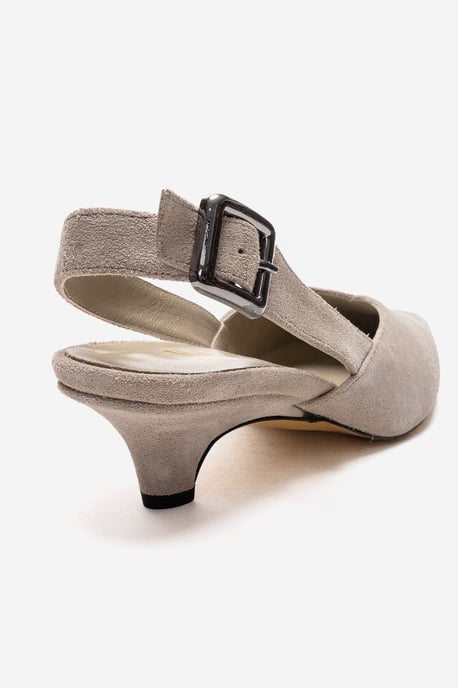 Dioris Leren Slingback Kitten Hak Pump - Image 5