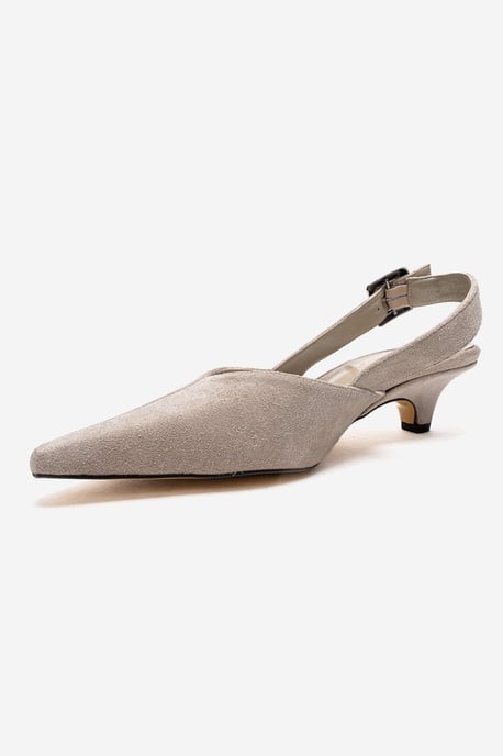Dioris Leren Slingback Kitten Hak Pump - Image 6