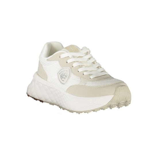 Blauer Witte Polyurethaan Dames Sneaker - Image 2
