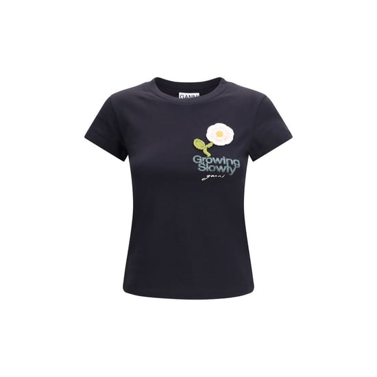 Ganni Zwarte Katoenen T-Shirt - Image 1