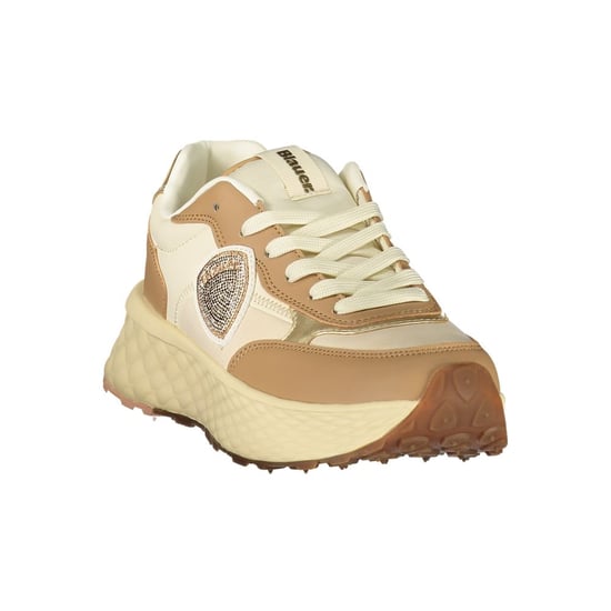 Blauer Bruine Polyurethaan Dames Sneaker - Image 2