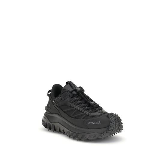 Moncler Zwarte Kalfslederen Bos Taurus Atletische Sneakers - Image 2