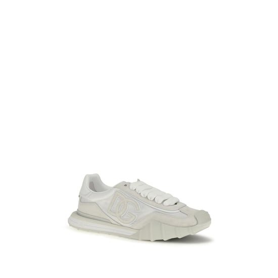 Dolce & Gabbana Witte Kalfsleren Bos Taurus Sport Sneakers - Image 2