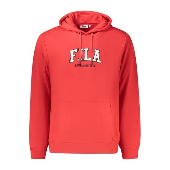 Fila Rode Katoenen Heren Hoodie - Image 1