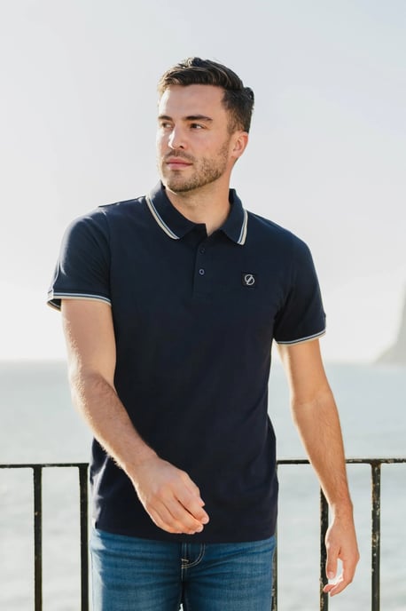 Solution Polo SS Flow Polo Blauw - Image 2