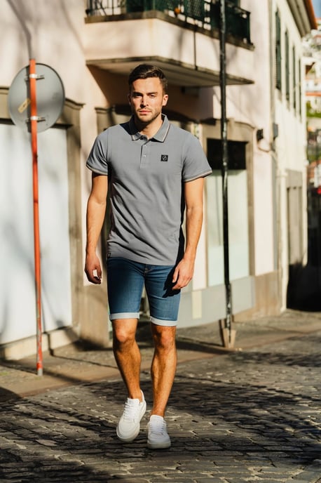 Solution Polo SS Flow Polo Blauw - Image 2