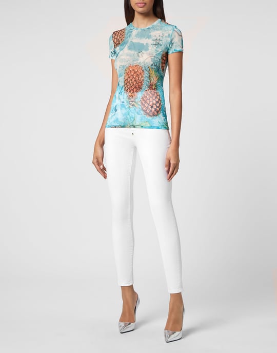 T-Shirt Ronde Hals Pineapple Skies - Image 4
