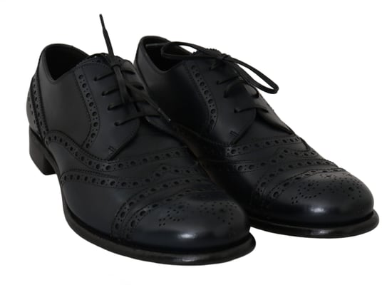 Dolce & Gabbana Donkerblauwe Leren Wingtip Oxford Dresschoenen - Image 2