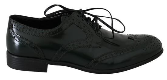 Dolce & Gabbana Groene Leren Brogue Oxford Damschoen - Image 1