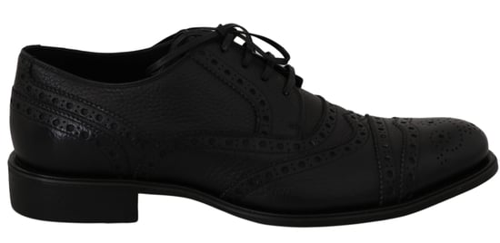 Dolce & Gabbana Blauwe Leren Wingtip Oxford Dress Schoenen - Image 1