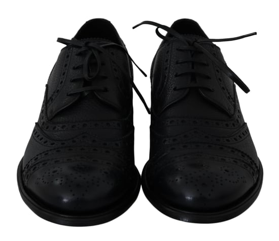 Dolce & Gabbana Blauwe Leren Wingtip Oxford Dress Schoenen - Image 2