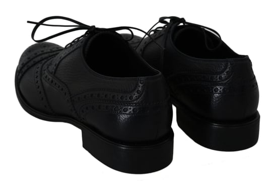 Dolce & Gabbana Blauwe Leren Wingtip Oxford Dress Schoenen - Image 3