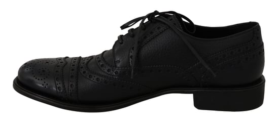 Dolce & Gabbana Blauwe Leren Wingtip Oxford Dress Schoenen - Image 4