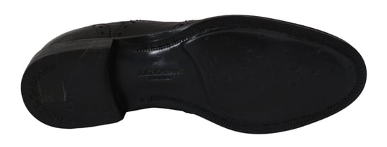 Dolce & Gabbana Blauwe Leren Wingtip Oxford Dress Schoenen - Image 5