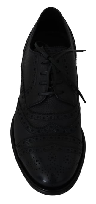 Dolce & Gabbana Blauwe Leren Wingtip Oxford Dress Schoenen - Image 6