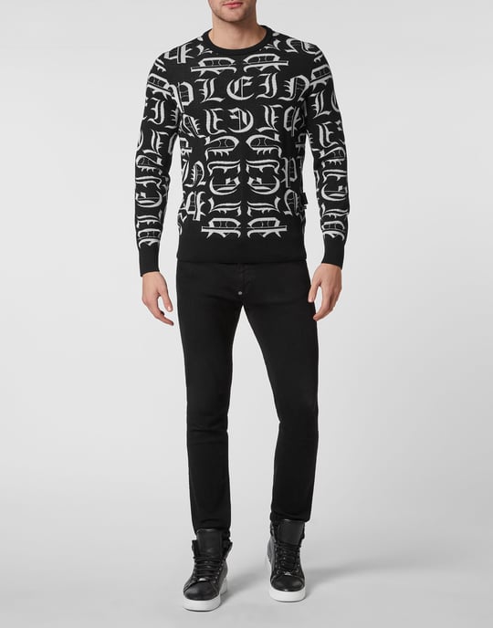 Pullover Ronde Hals Gothic Plein - Image 4