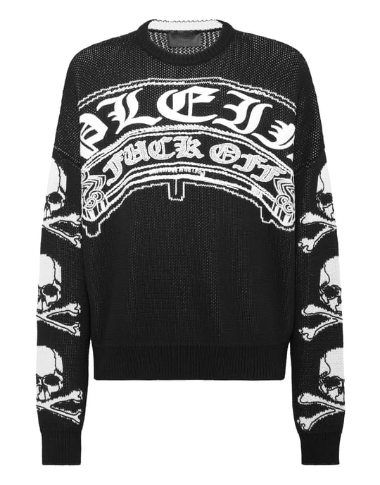 Pullover Ronde Hals Gothic Plein - Image 1