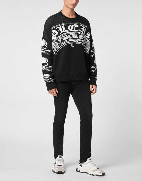 Pullover Ronde Hals Gothic Plein - Image 3