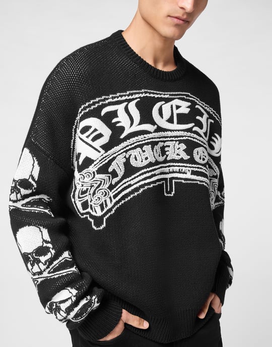 Pullover Ronde Hals Gothic Plein - Image 5