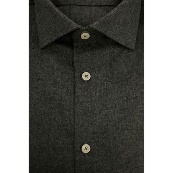 Baldinini Trend Grijze Katoenen Heren Shirt - Image 3
