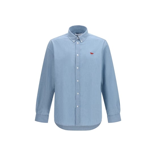 Maison Kitsuné Blauwe Katoenen Shirt - Image 1