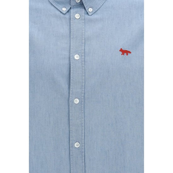 Maison Kitsuné Blauwe Katoenen Shirt - Image 3