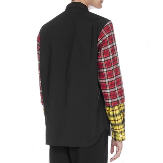 Comme Des Garçons Zwarte Katoenen Patroon Shirt - Image 3