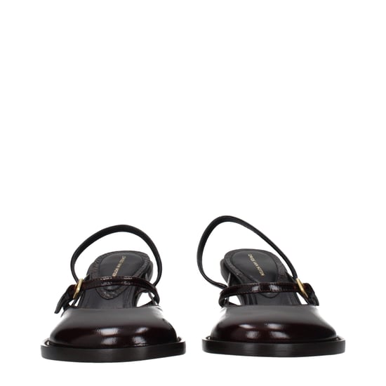 Dries Van Noten Bruine Leren Platform Sandalen - Image 3