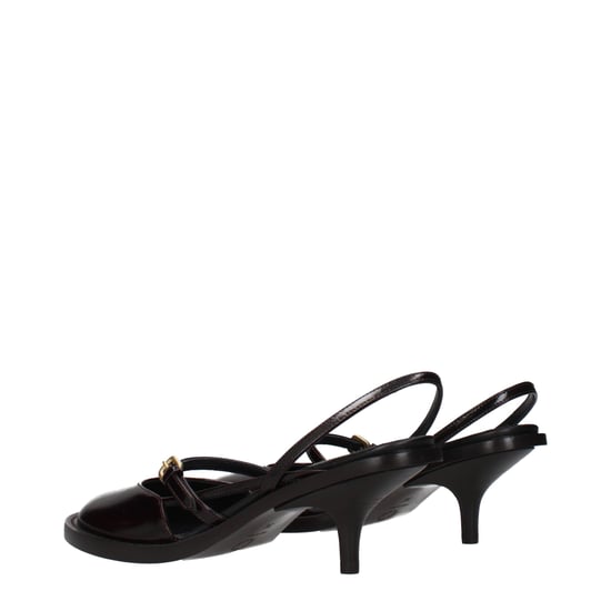 Dries Van Noten Bruine Leren Platform Sandalen - Image 4