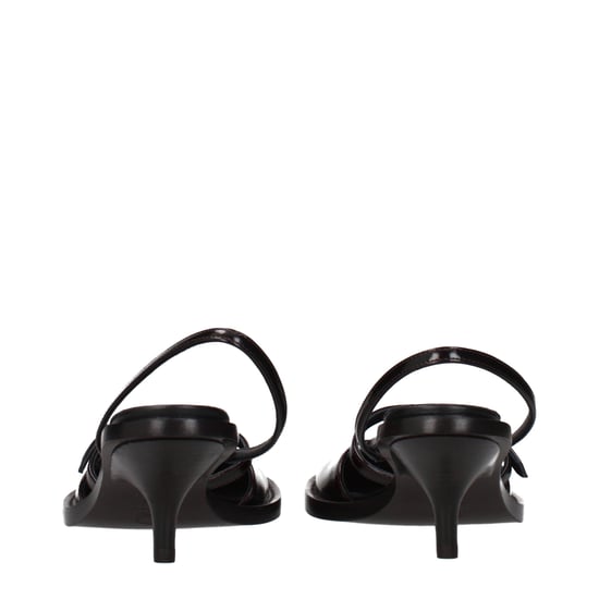Dries Van Noten Bruine Leren Platform Sandalen - Image 5