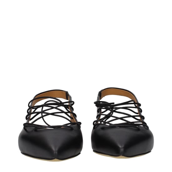 Moschino Zwarte Leren Ballerina's - Image 3