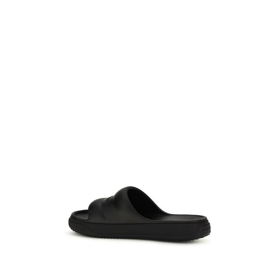 Moncler Zwarte Rubber Platte Sandalen - Image 3