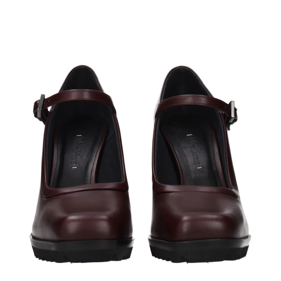 Max Mara Bruine Leren Hakken - Image 3