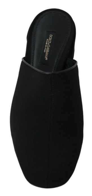 Dolce & Gabbana Zwarte Sleehak Sandal - Image 4